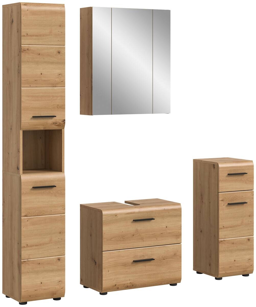 Badezimmer-Set Ice Artisan Oak Nachbildung B/H/T: ca. 150x185x30 cm
