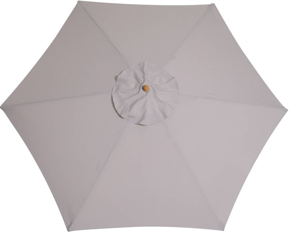 Outsunny Sonnenschirm grau Bambus H/D: ca. 230x250 cm