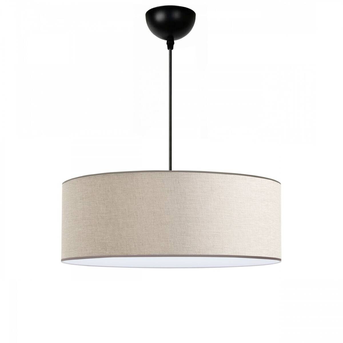 Opviq Pendelleuchte creme Stoff B/H/T/L/D: ca. 52x70x52x52x52 cm E27 1 Brennstellen