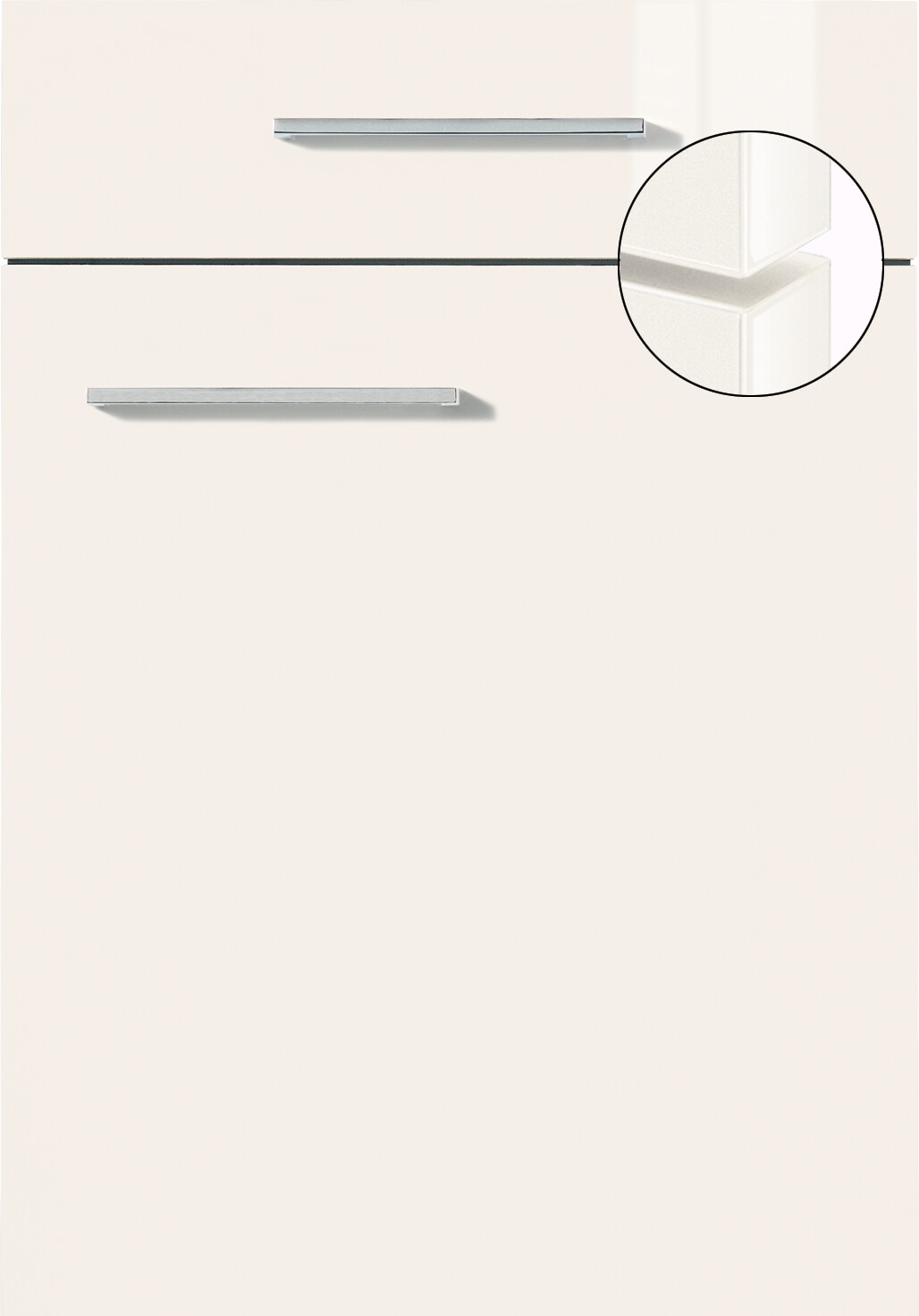 Impuls Küchenblock IP4050 rot Hochglanz weiß Hochglanz B/T: ca. 310x60 cm