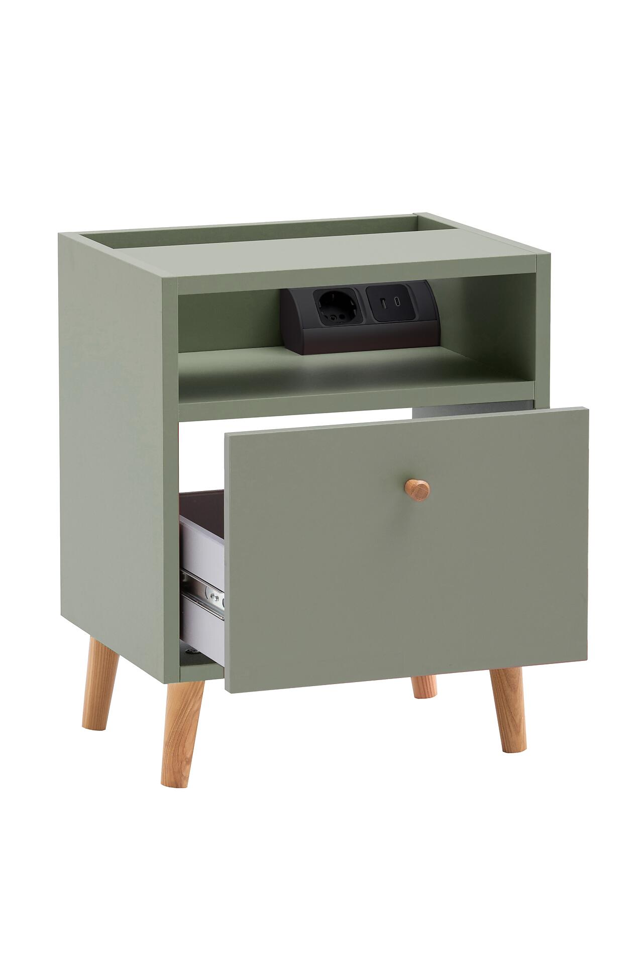 Nachtkonsole Bjarne Pistazie B/H/T: ca. 40,2x50,1x32,7 cm