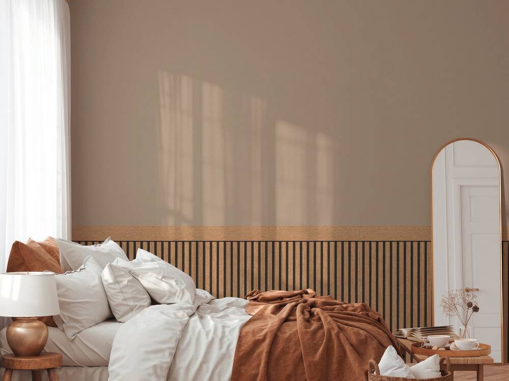 Vliestapete Holzoptik dunkelbraun schwarz B/L: ca. 106x5000 cm