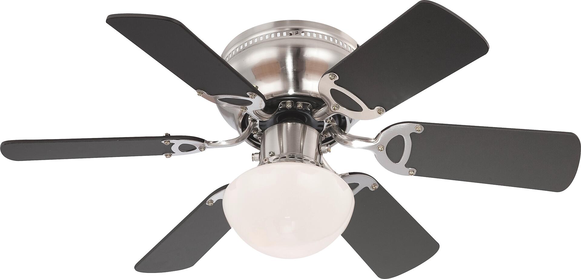 GLOBO Deckenventilator 307 nickel matt H/D: ca. 28x76 cm max. 60 W