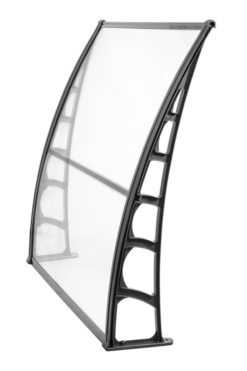 Brosplast Vordach transparent B/H/L: ca. 120x23x105 cm