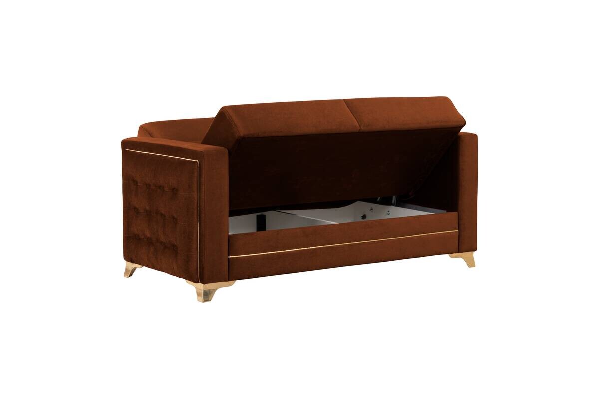 Sofa 3-2-1 Cavana zimtbraun Microfaser