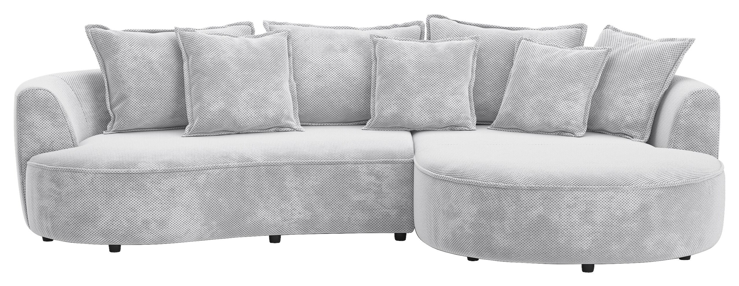 Ecksofa stone Microfaser B/H/T: ca. 287x66x168 cm