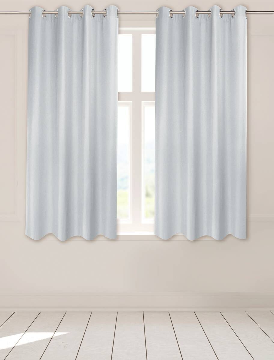 POCOline Ösenvorhang Sorrento silber B/L: ca. 140x175 cm