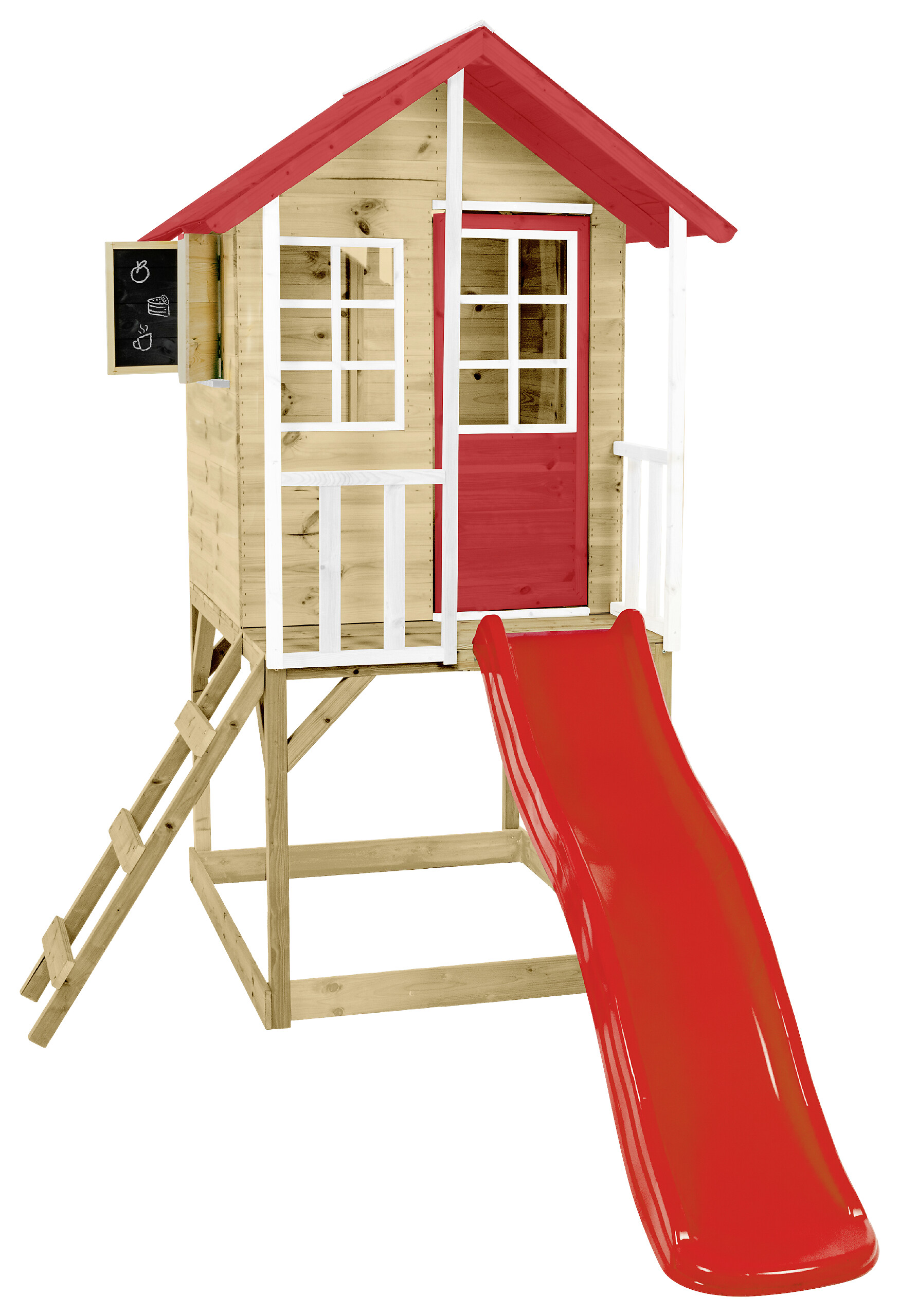 Zwerkules Spielhaus Lolla natur B/H/L: ca. 148x224x270 cm