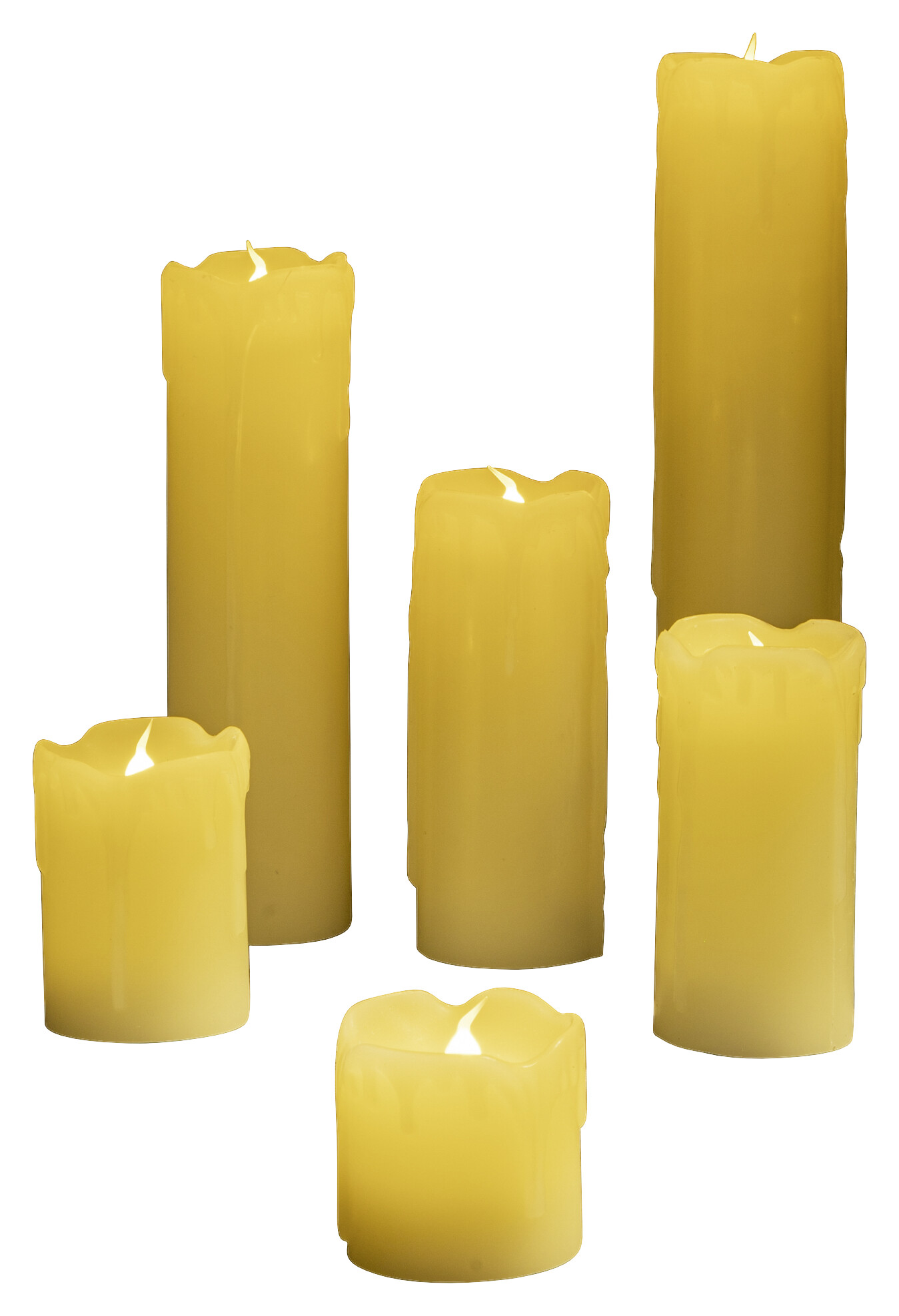 LED-Kerzen 6er Set warmweiß