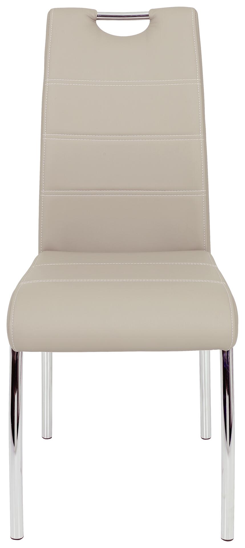 Stuhl Susi 2er Set Cappuccino Kunstleder B/H/T: ca. 44x98x61 cm