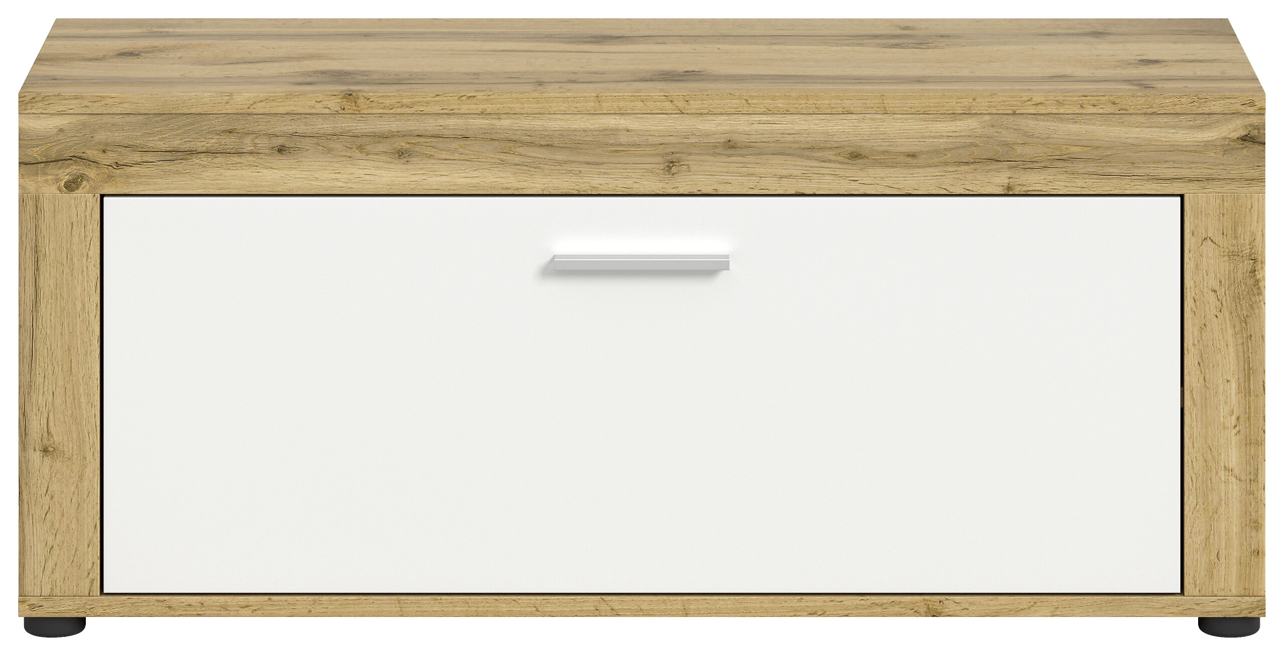 Sitzbank JAM Eiche Wotan Nachbildung weiß B/H/T: ca. 100x44x35 cm