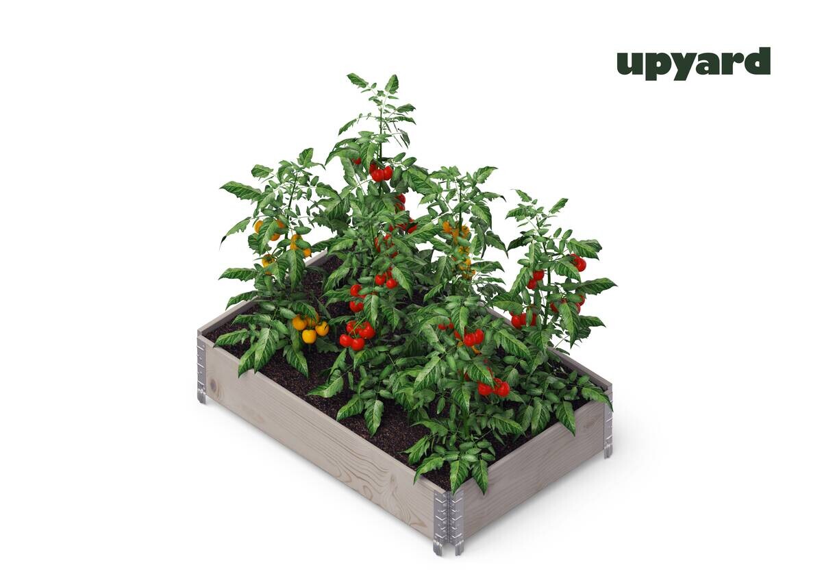 UPYARD Hochbeet INDUSTRIAL grau Holz B/L: ca. 80x120 cm