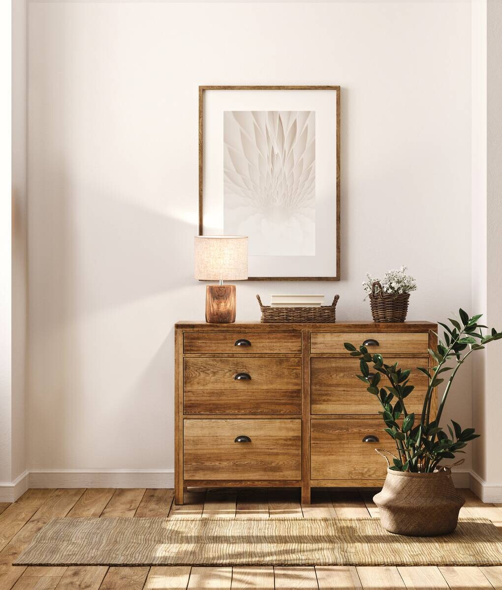 Fischer & Honsel Tischleuchte 50586 braun sand Leinen Keramik H/D: ca. 35x20 cm E14 1 Brennstellen