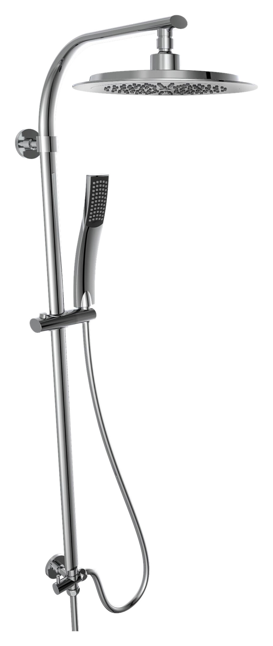 Eisl Überkopf-Brauseset STILOVAL Chrom B/H/T: ca. 32,4x102,7x7,2 cm