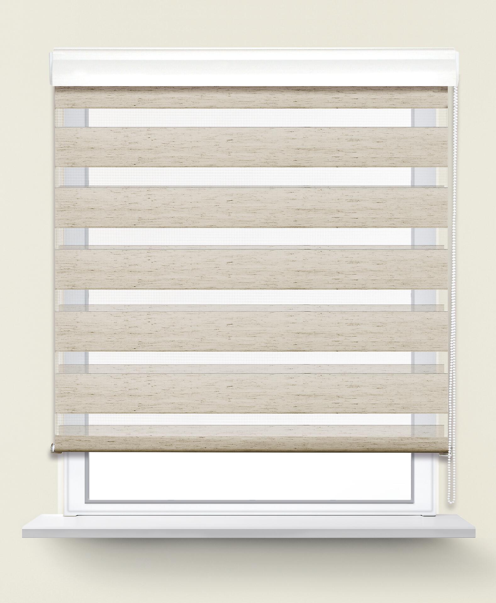 POCOline Doppelrollo mit Blende Easy-Fix natur B/L: ca. 90x160 cm