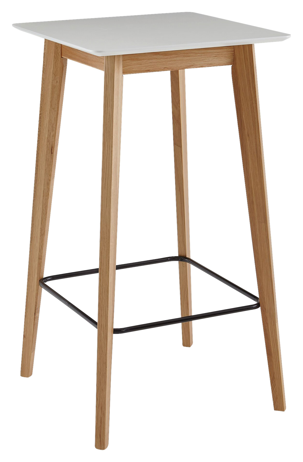 Bartisch weiß natur MDF B/H/T: ca. 60x110x60 cm