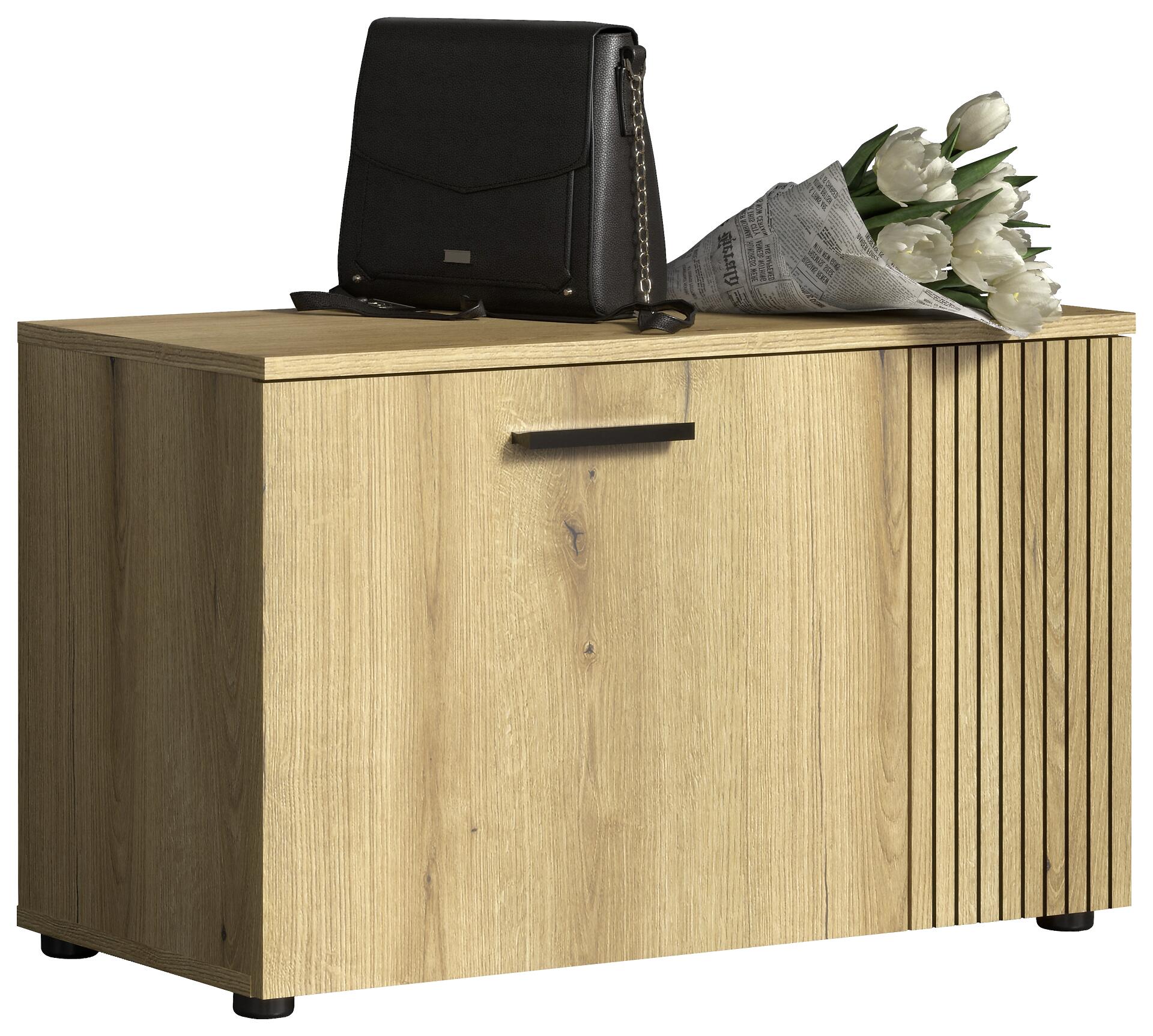 Schuhbank Pure Bliss Eiche Evoke Oak Nachbildung B/H/T: ca. 80x49x36 cm