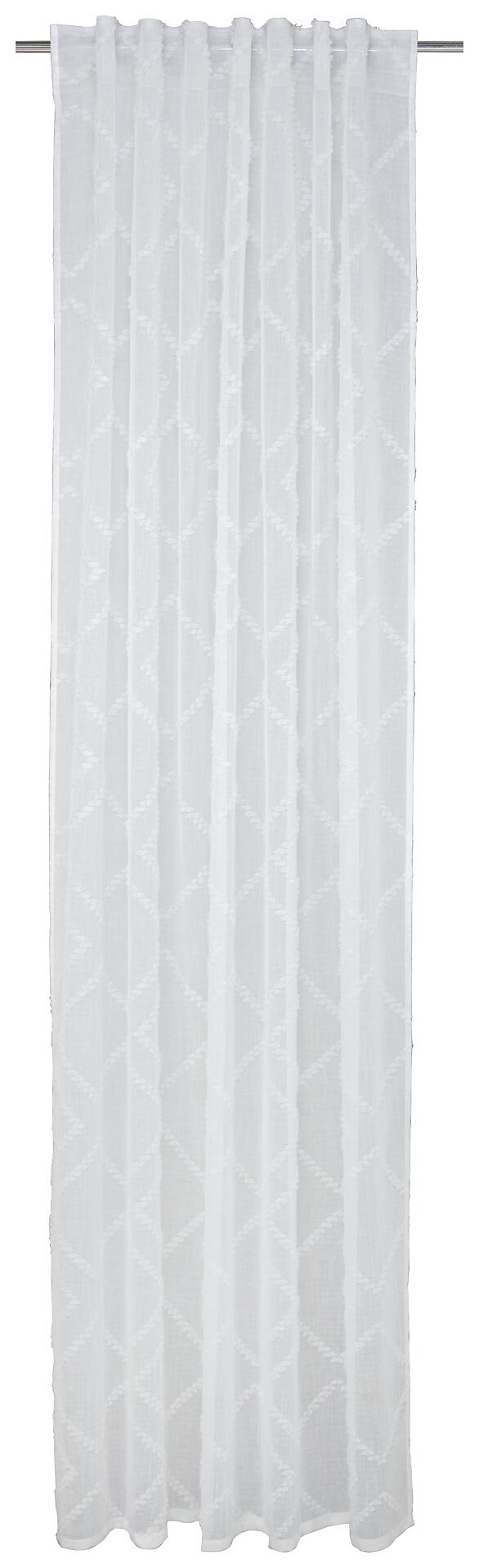 Kombivorhang Inge weiß B/L: ca. 140x245 cm