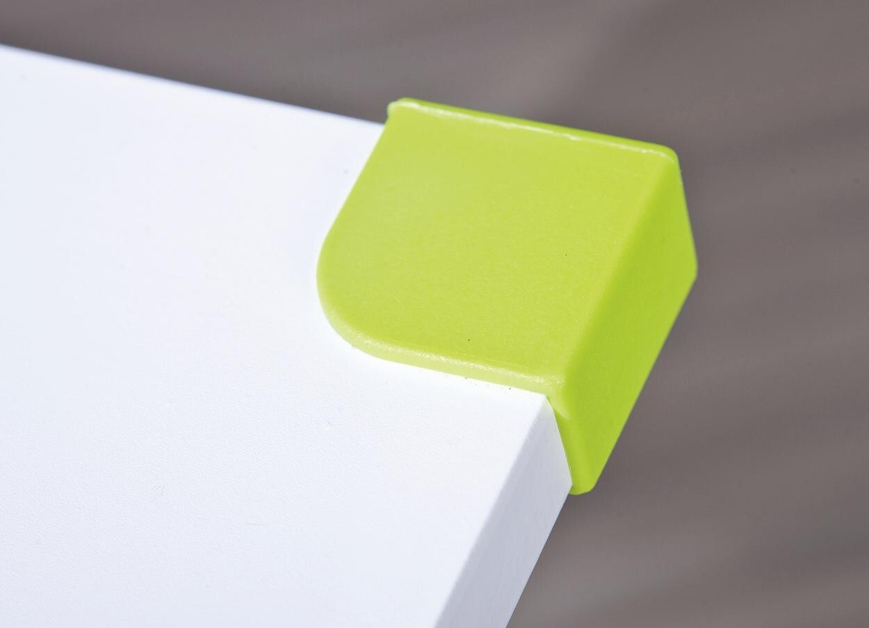 Schreibtisch 2Colorido weiß pink grün B/H/L: ca. 70,5x69,5x101 cm