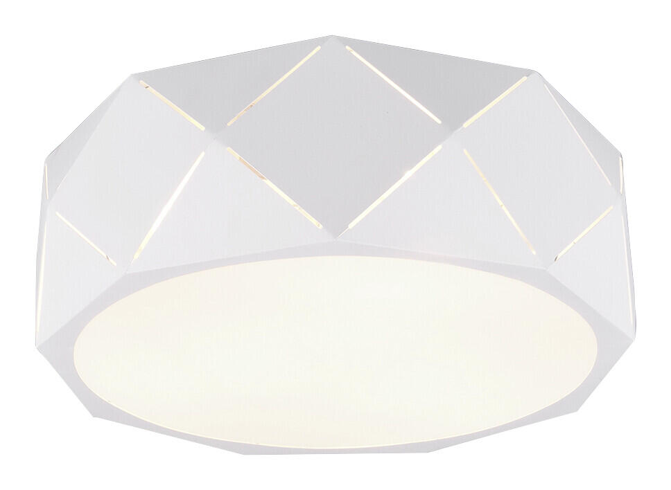 TRIO Deckenleuchte Zandor weiß Metall D: ca. 40 cm E27 3 Brennstellen