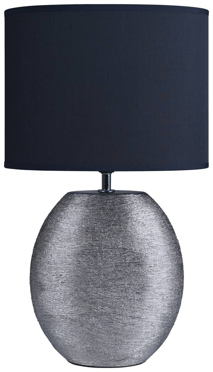 POCOline Keramik_Tischleuchte Anouk grau silber Keramik B/H/L: ca. 15x45x26 cm E14 1 Brennstellen