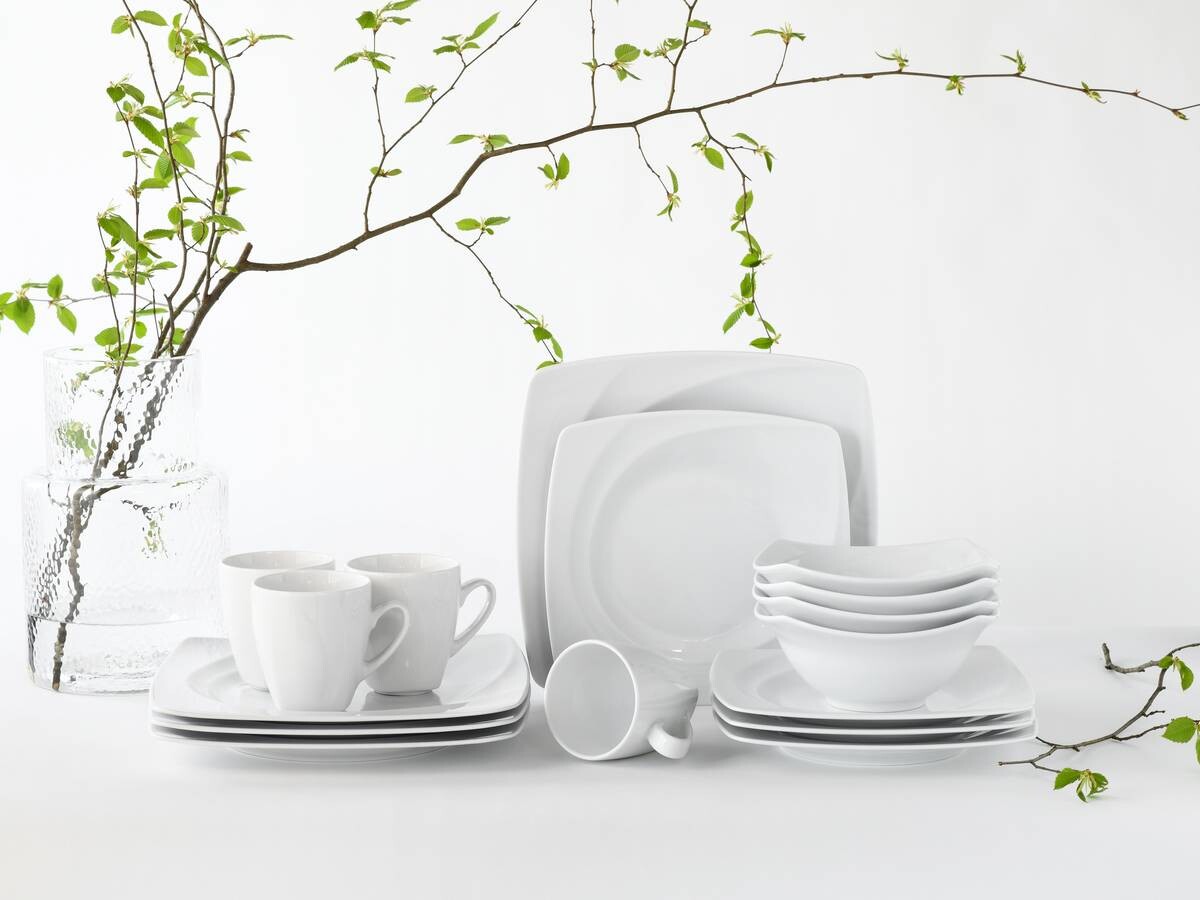 CreaTable Kombiservice CELEBRATION weiß Porzellan 16 tlg.