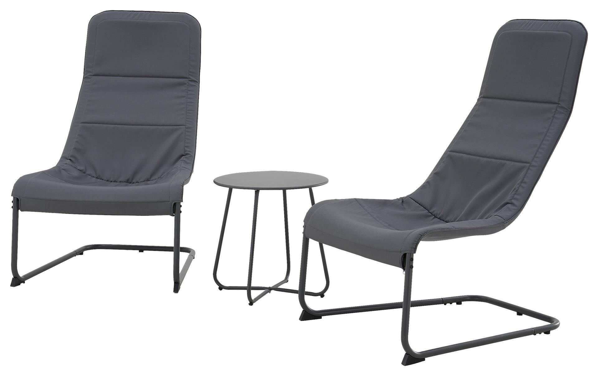 POCOline Balkonset Melfi anthrazit Polyester