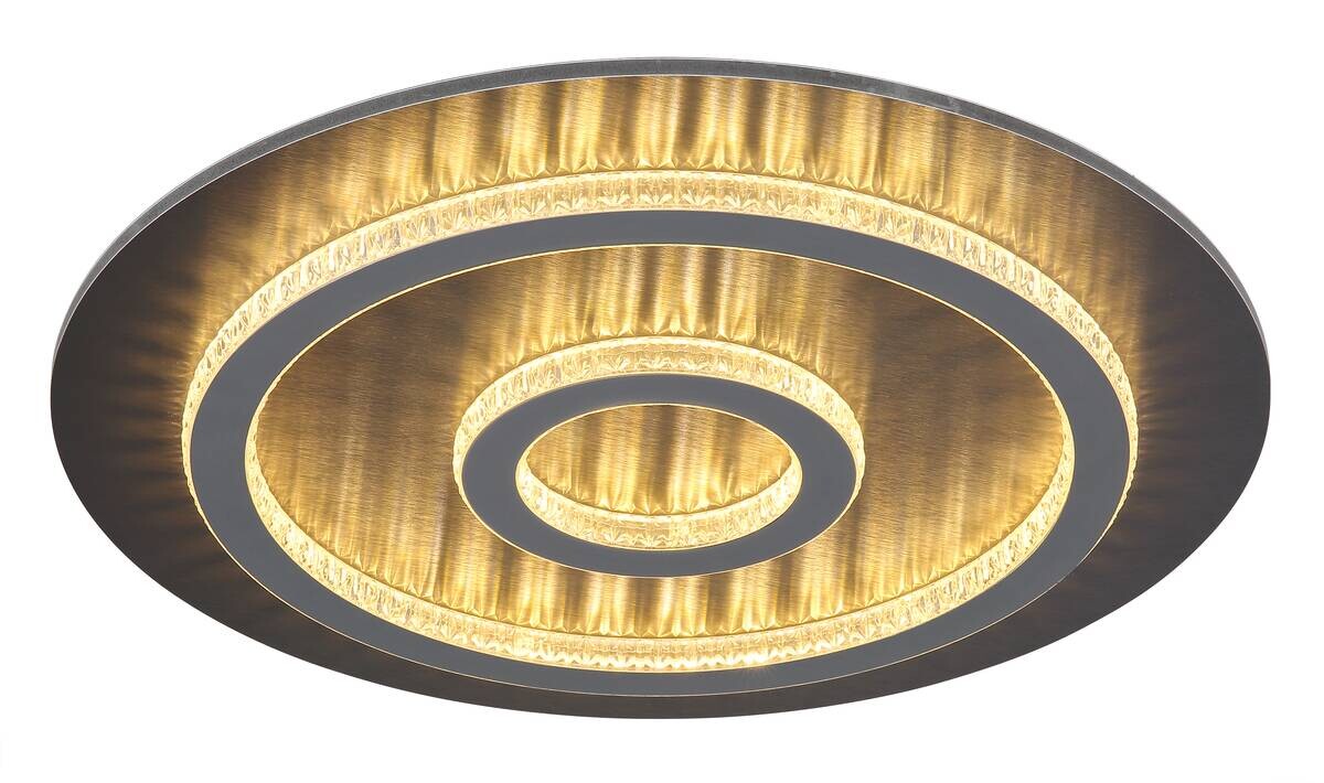 GLOBO LED-Deckenleuchte mattschwarz anthrazit hellgrau Kunststoff Metall H/D: ca. 5,5x45 cm 1 Brennstellen