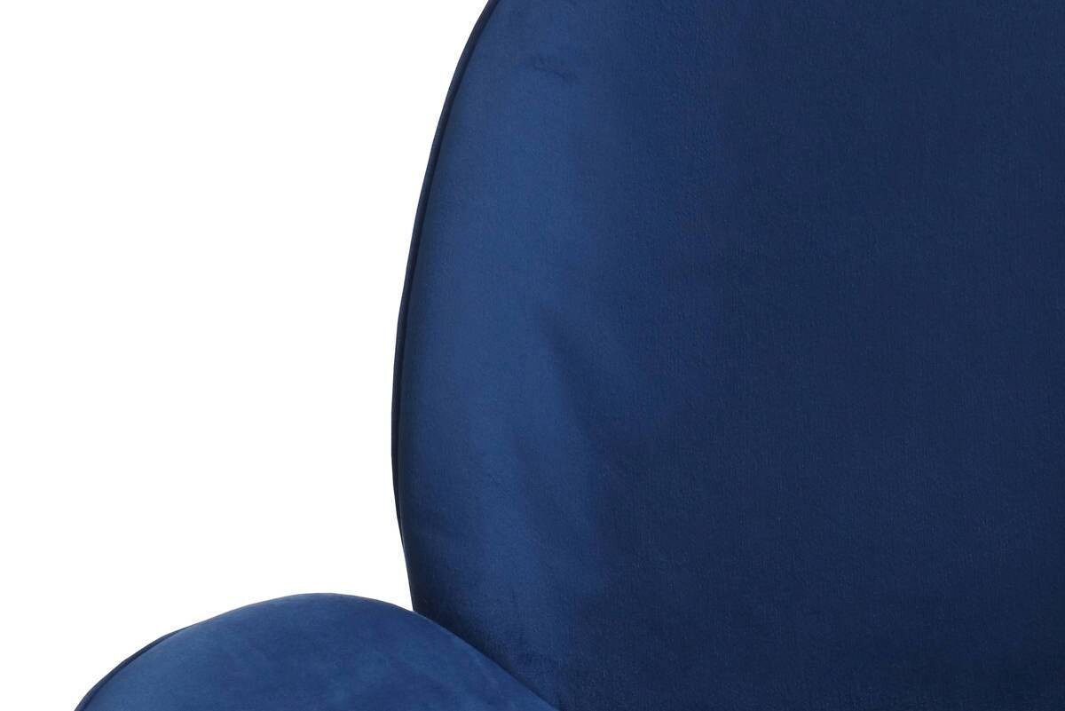 Stuhl Charlize 100 2er blau Microfaser B/H/T: ca. 48x87x59 cm