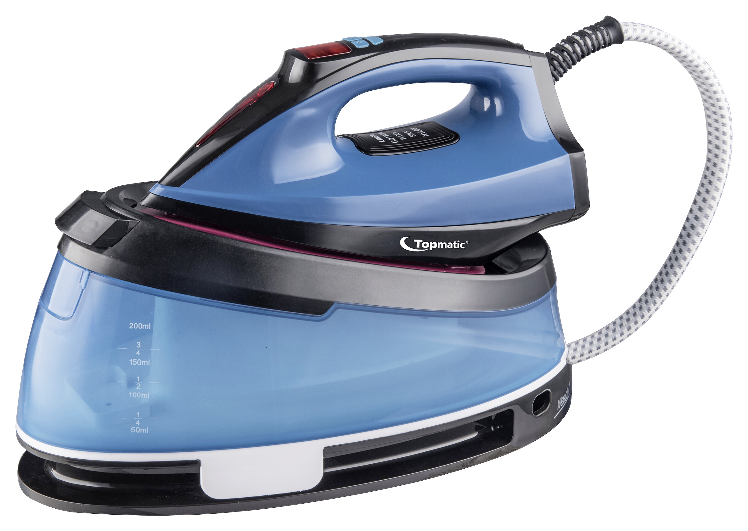 Topmatic Dampfbügelstation SGS-2500.1 blau schwarz Kunststoff Keramik B/H/T: ca. 36x19x18 cm