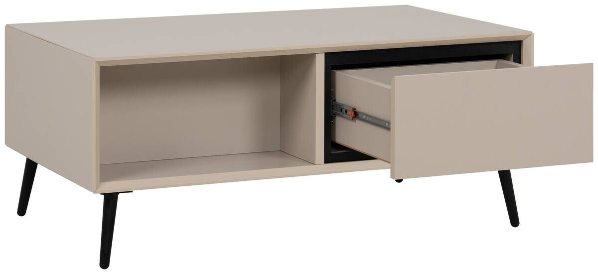 Couchtisch Arona sand schwarz B/H/T: ca. 94x40x55 cm