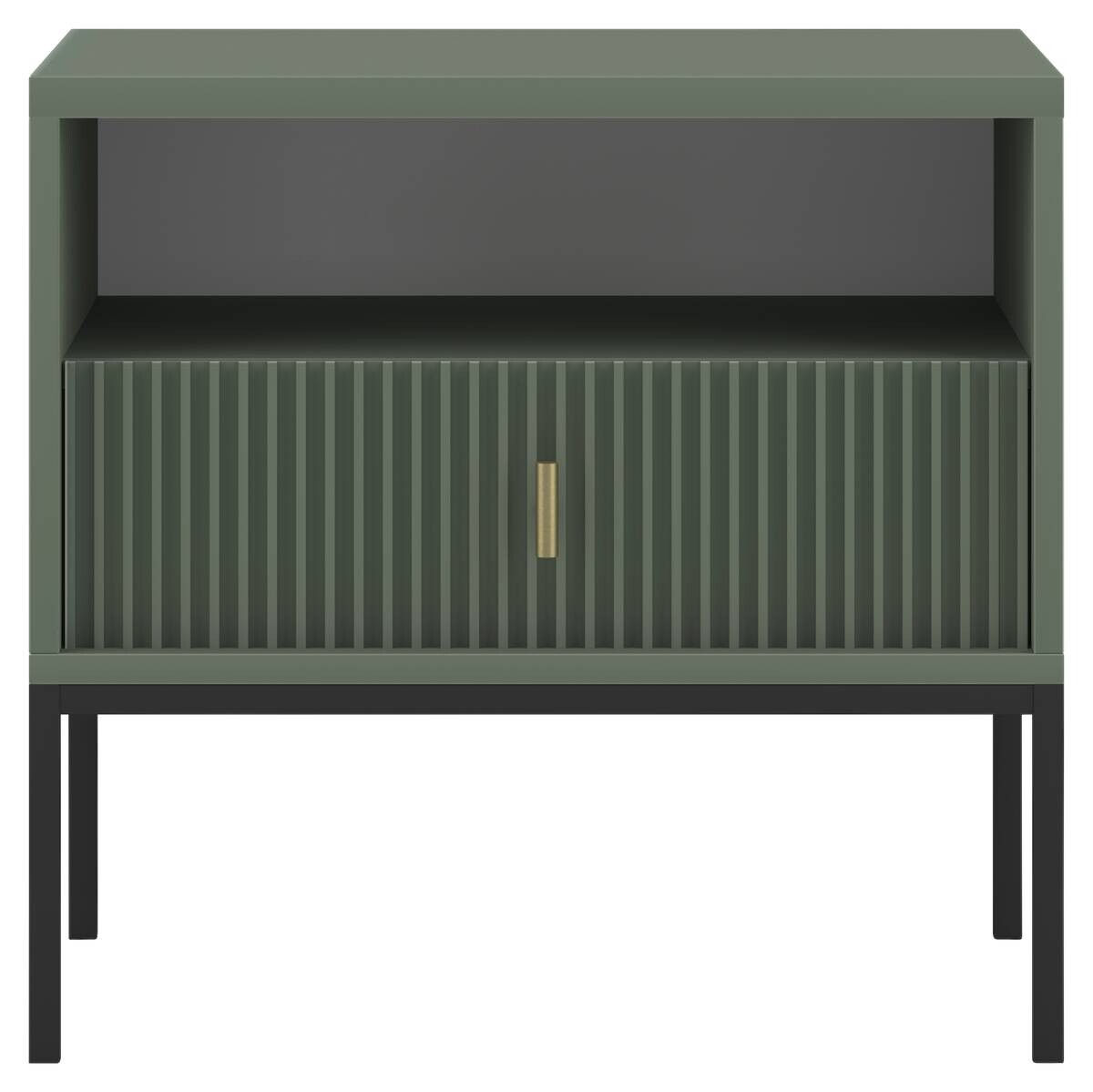 Nachtkonsole MAGGIORE grün B/H/T: ca. 53,9x52,4x39 cm