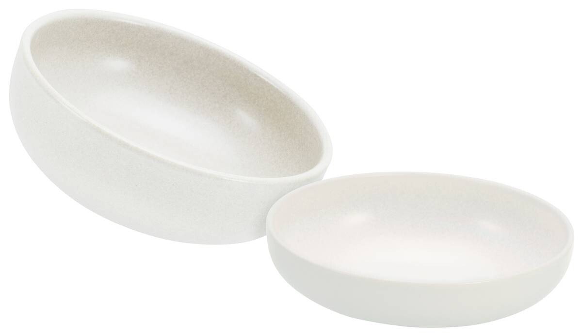 CreaTable Salatschalenset Uno Offwhite offwhite Steinzeug 2 tlg.