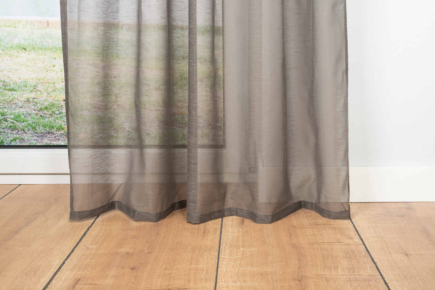 Ösenvorhang 2er Pack Soft taupe B/L: ca. 135x245 cm