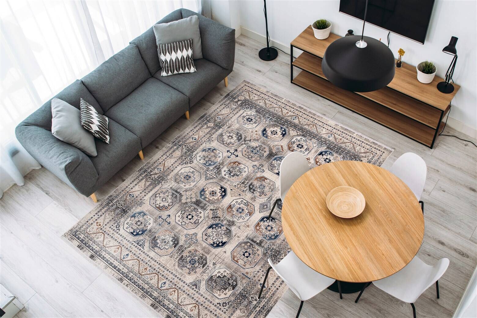 me gusta Kurzflorteppich Anouk 425 mehrfarbig B/H/L: ca. 200x0,35x290 cm