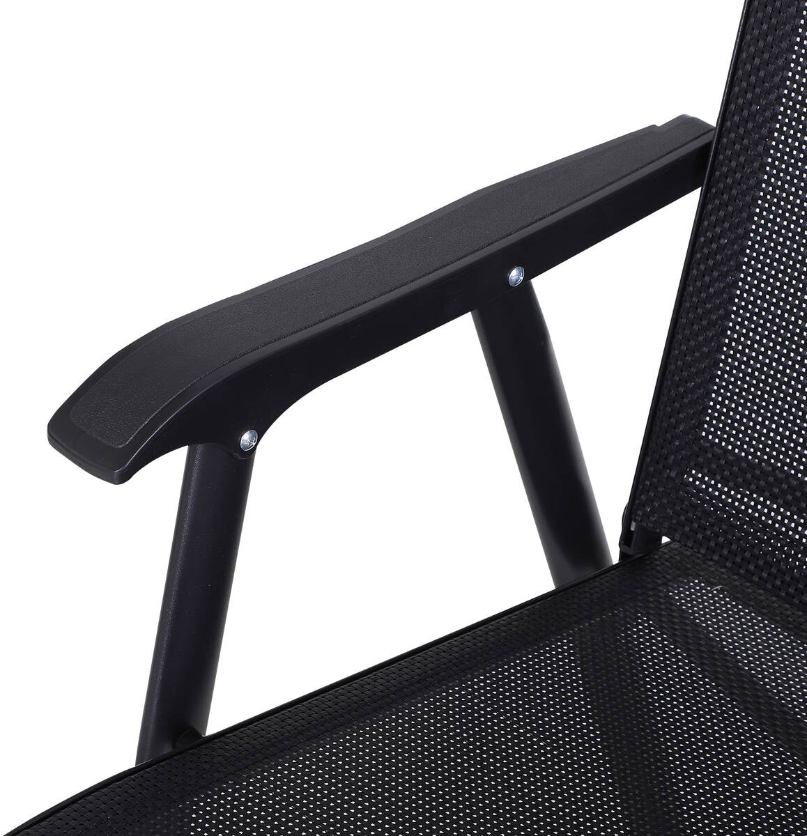 Outsunny Klappsessel grau Metall B/H/T: ca. 58x94x64 cm