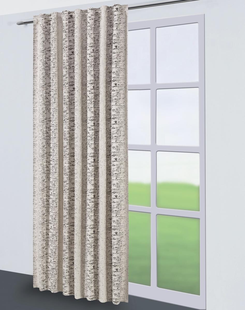Kombivorhang Gizem natur B/L: ca. 140x245 cm