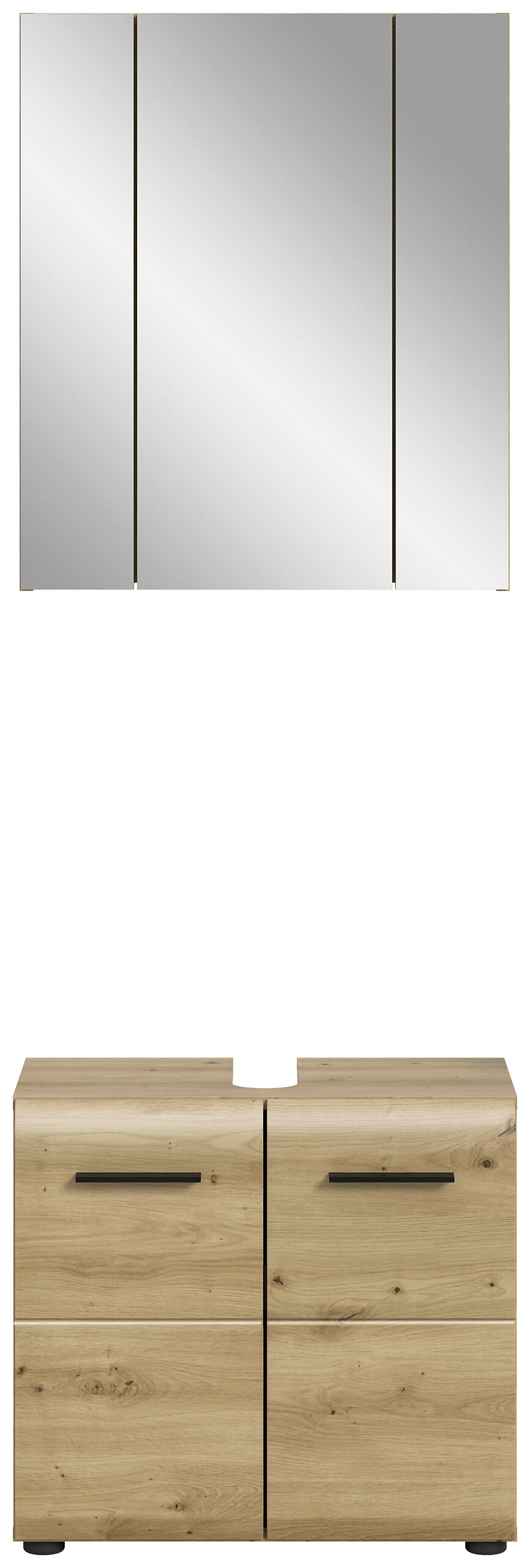 Badezimmer-Set Ice Artisan Oak Nachbildung B/H/T: ca. 60x185x30 cm