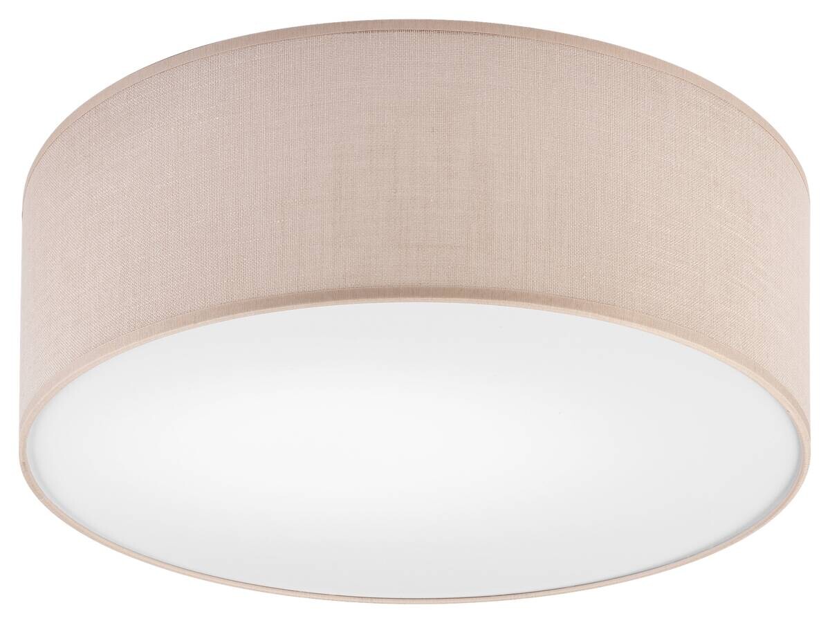 Lamkur Deckenleuchte Vivian beige PVC Textil Kunststoff H/L: ca. 13x35 cm E27 1 Brennstellen