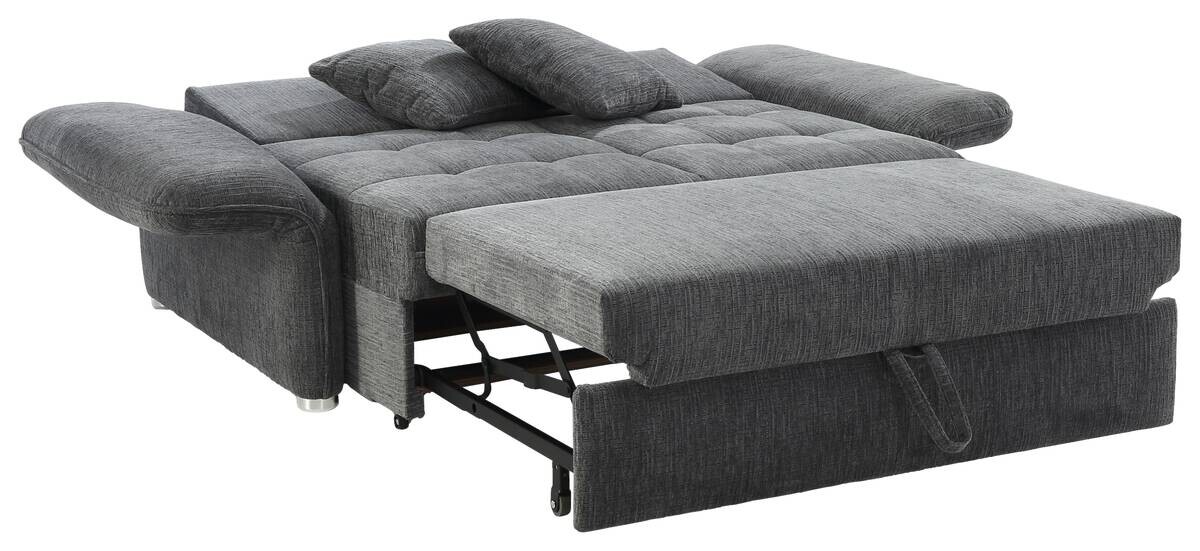 Schlafsofa grau Polyester B/H/T: ca. 191x84x105 cm