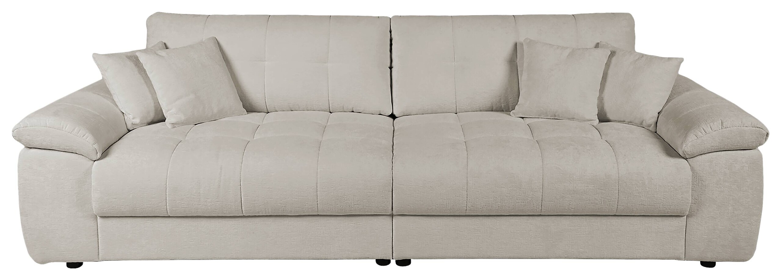 Big Sofa Tema graubraun Microfaser B/H/T: ca. 144x70x183 cm