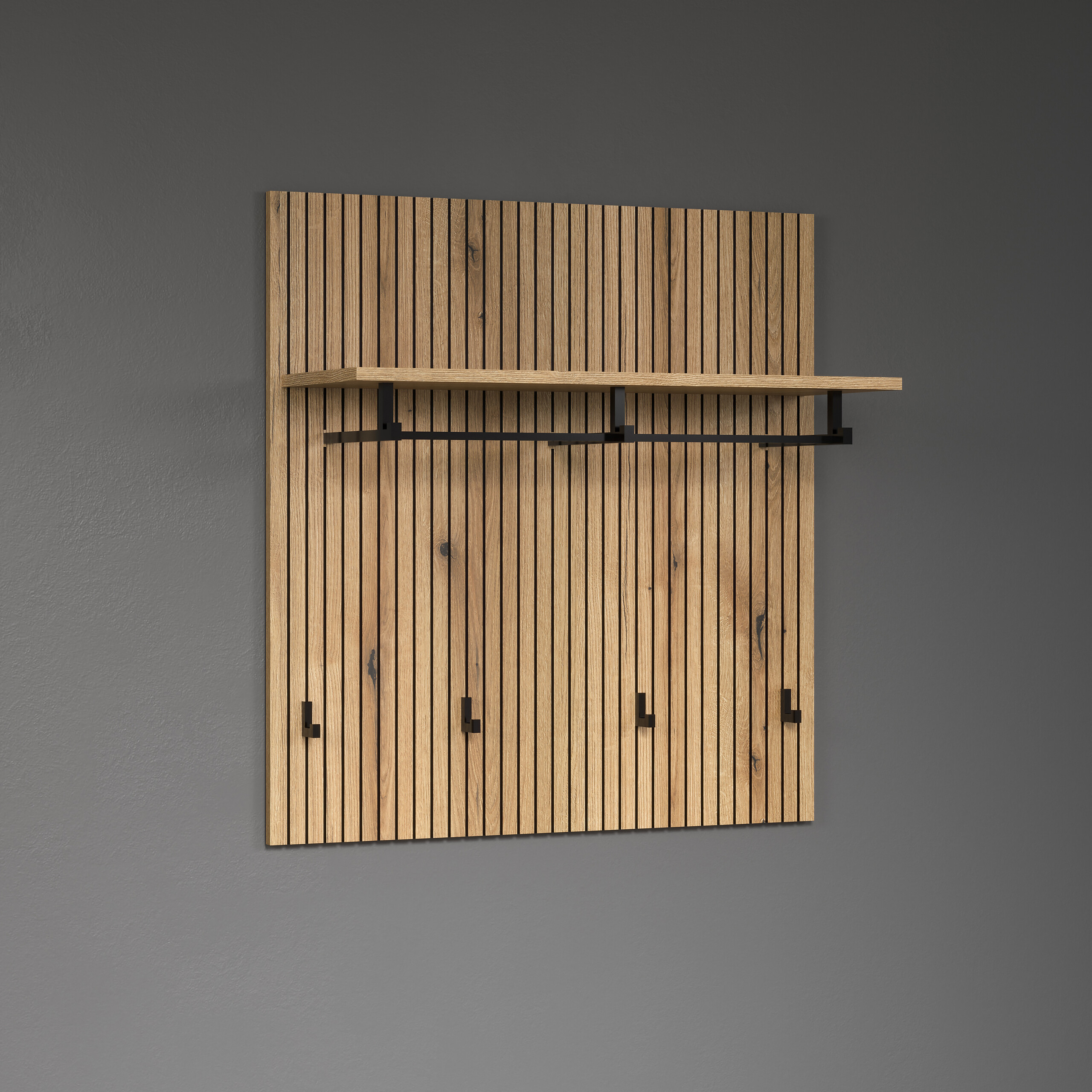 Garderobenpaneel Pure Bliss Eiche Evoke Oak Nachbildung B/H/T: ca. 80x84x28 cm Garderobenpaneel Pure Bliss Eiche Evoke Oak Nachbildung B/H/T: ca. 80x84x28 cm