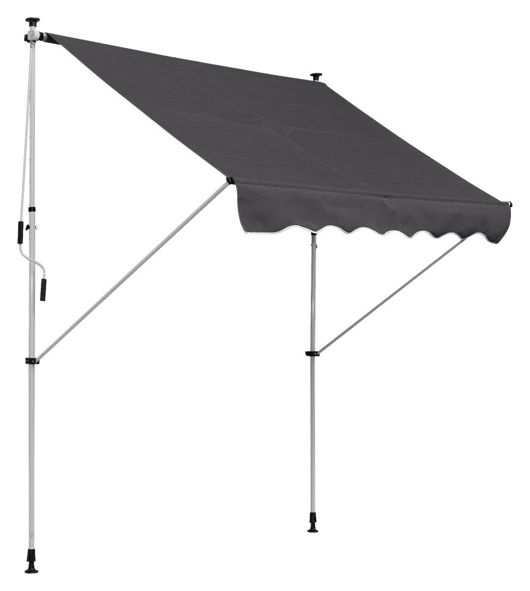 Outsunny Klemm-Markise grau B/L: ca. 200x150 cm