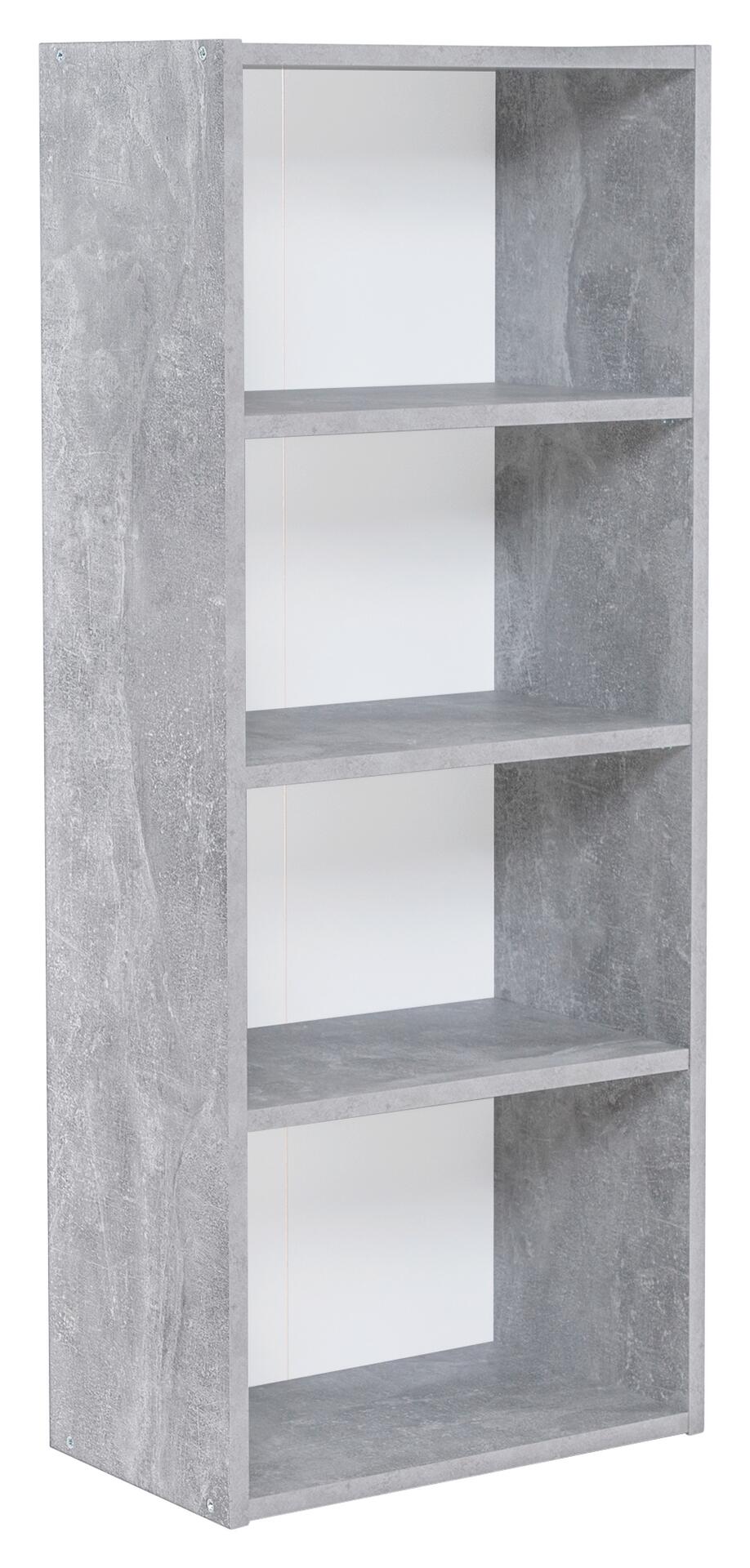 Regal Step 3 Beton Optik weiß B/H/T: ca. 41,5x102x25 cm
