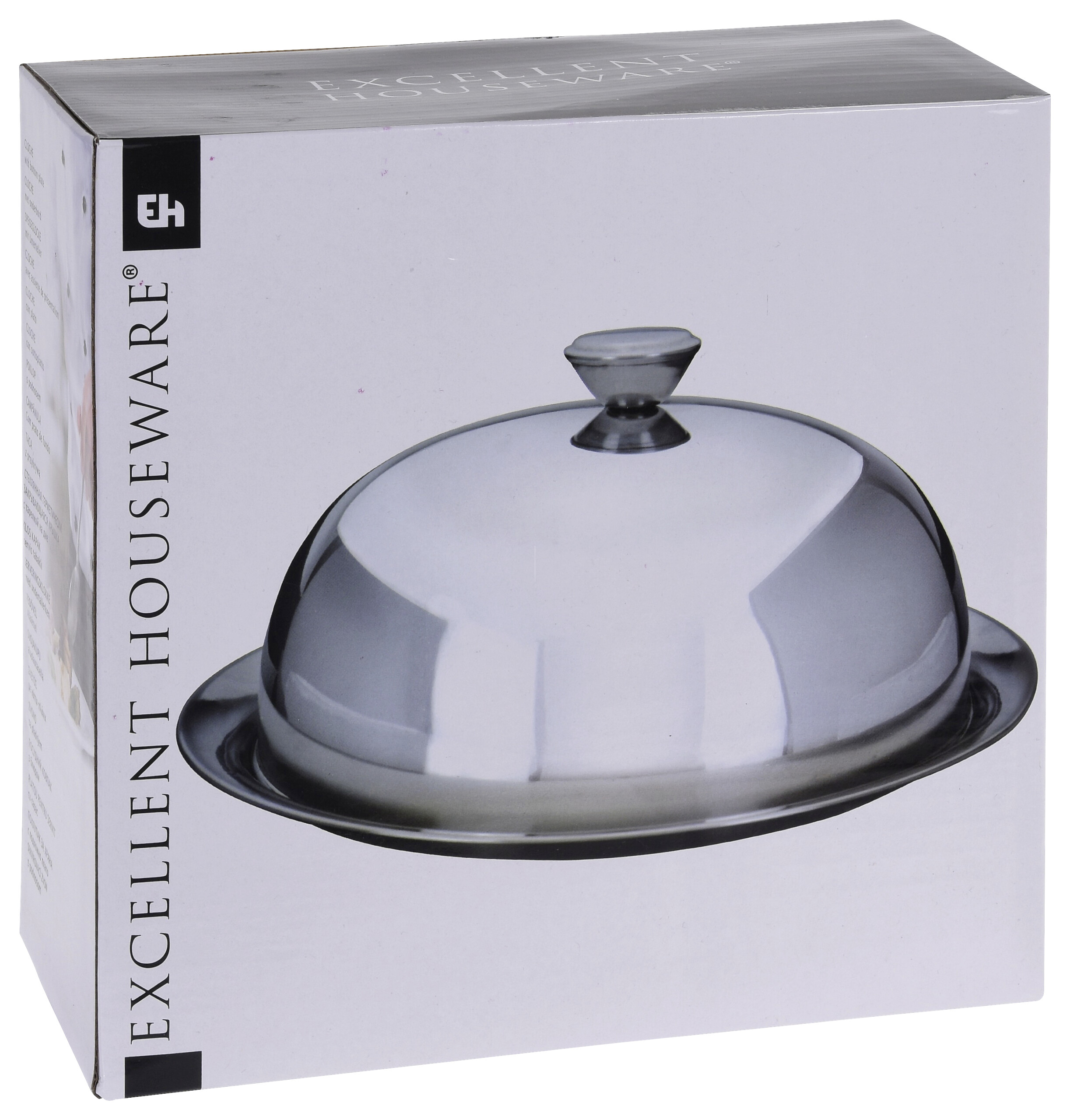 Kuchenglocke silber Edelstahl H/D: ca. 14x24,5 cm