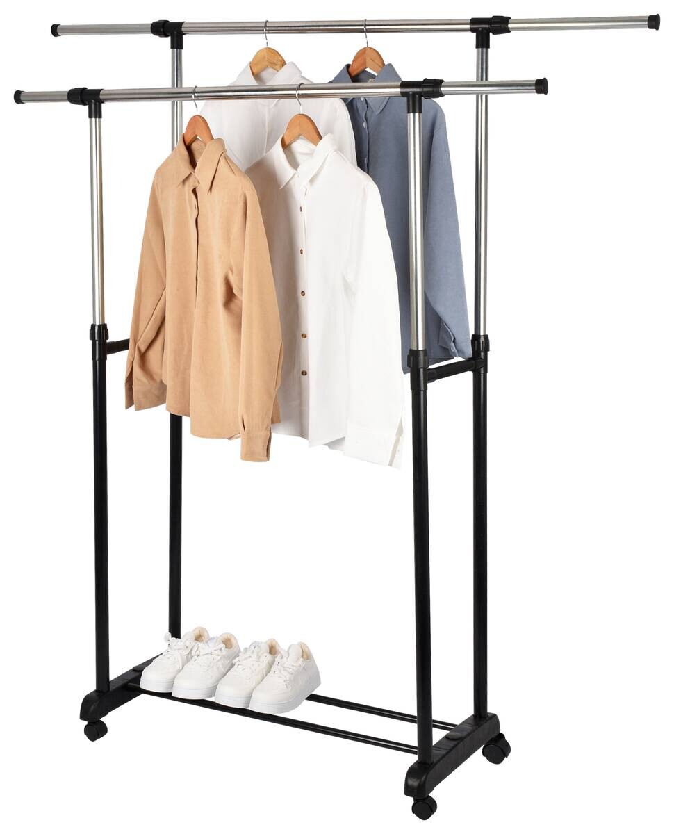 Garderobenwagen Chrom Stahl Garderobenwagen Chrom Stahl