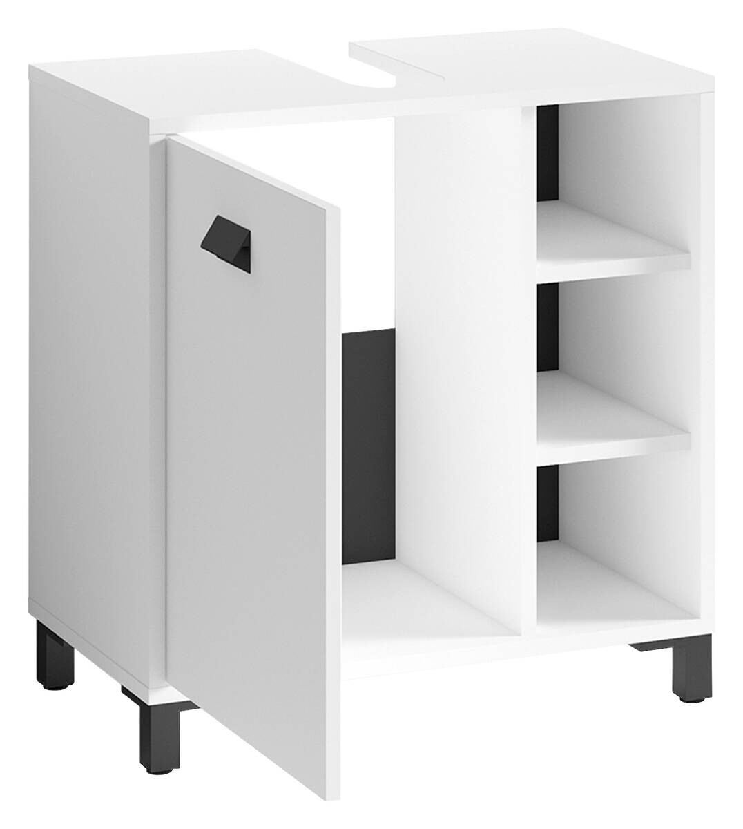 Waschbeckenunterschrank WELLNESS weiß B/H/T: ca. 60x62x34 cm