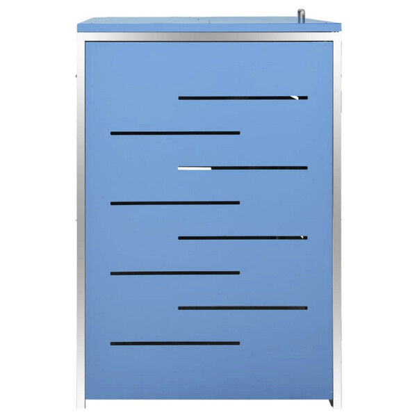 vidaXL Mülltonnenbox blau B/H/T: ca. 207x112,5x77,5 cm