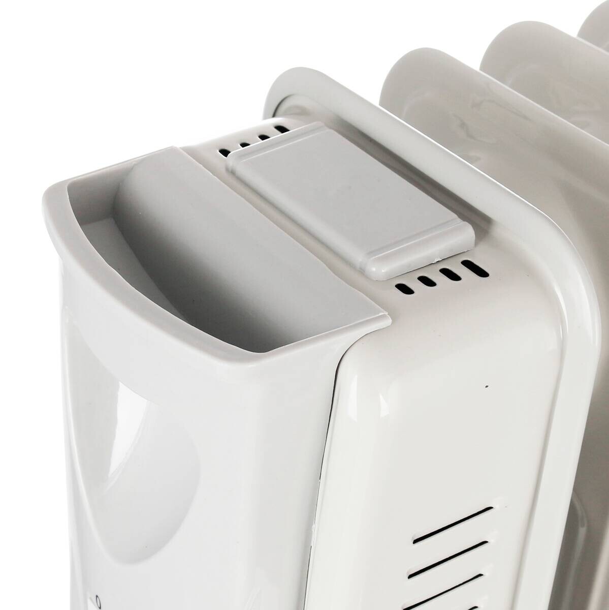 Ölradiator weiß Metall Kunststoff B/H/L: ca. 25x41x63 cm ca. 1500 W