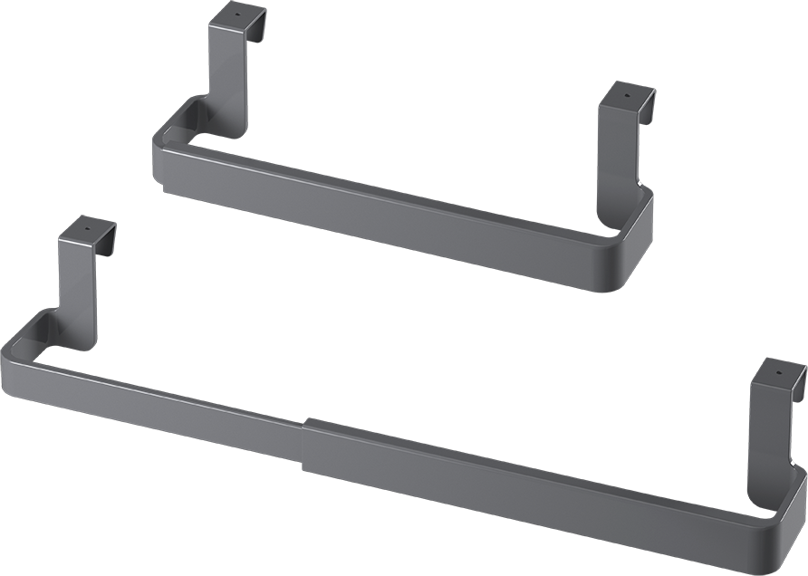 Metaltex Handtuchhalter schwarz Kunststoff